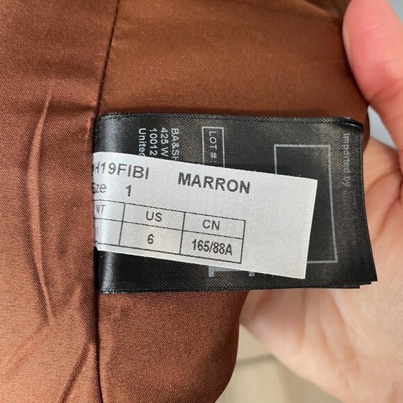 Last Chance! NWOT Ba&sh Fibie Relaxed Faux Fur Teddy Coat Brown Small - Picture 7 of 10